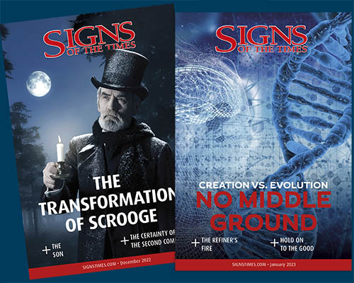 Two covers of the Signs of the Times magazine