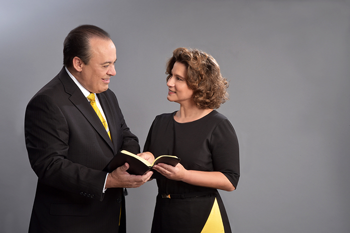 La Voz de la Esperanza speaker/director Omar Grieve, and associate speaker/director Nessy Pittau Grieve