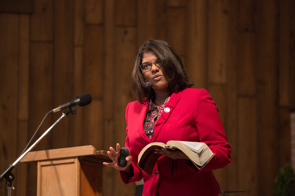 Angeline David speaking