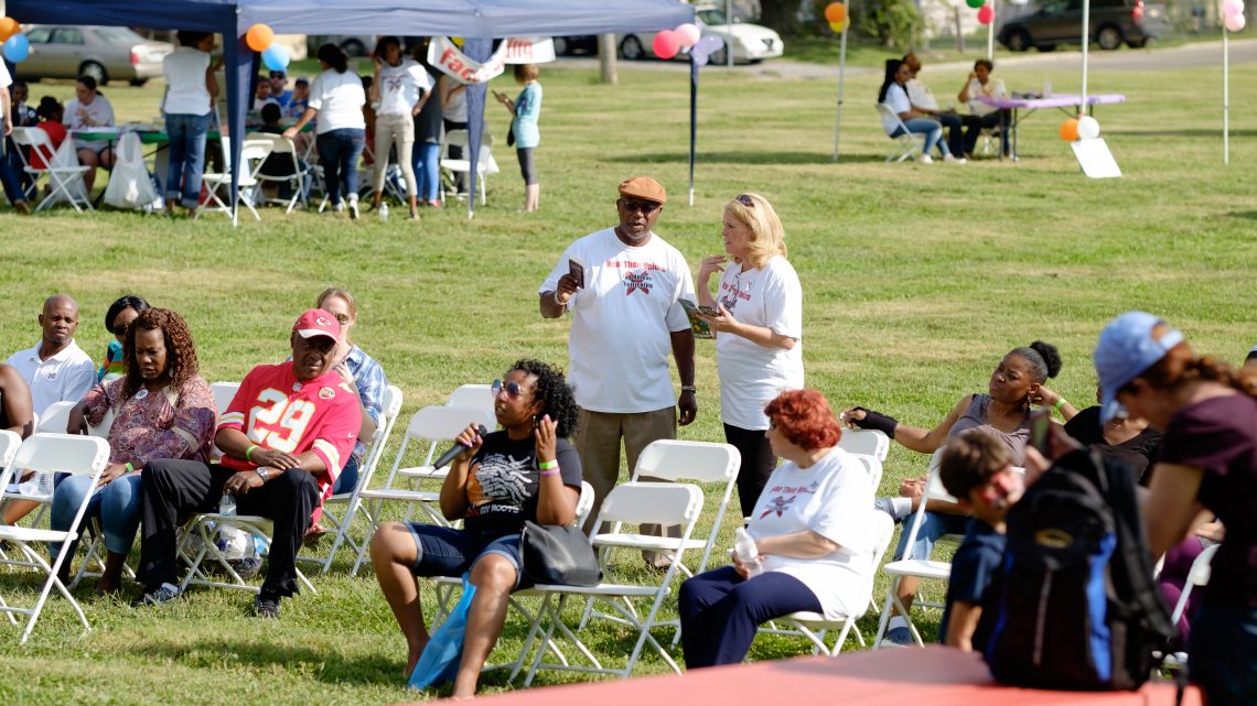 members gather for expo