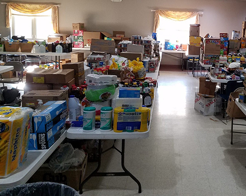 Oshkosh food donations after camporee