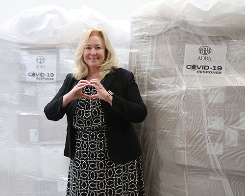 LLUH receives PPEs from ADRA during COVID-19 crisis