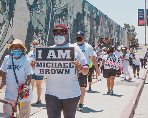 LA march with local churches June 3 2020