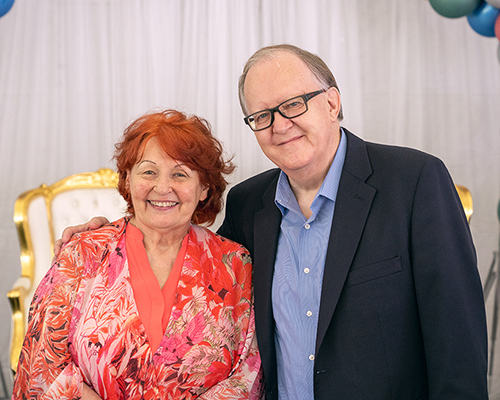 Dan and Donna Jackson at retirement celebration