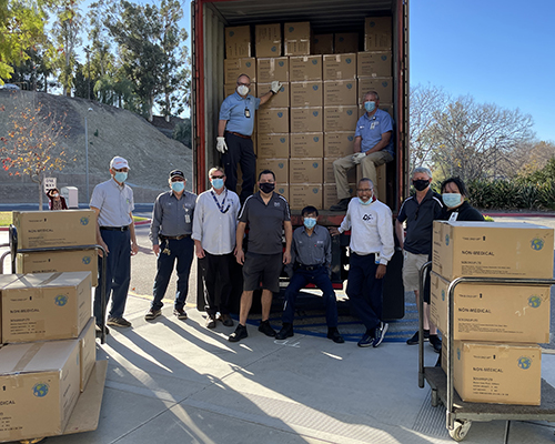 ADRA delivers masks to LLUH