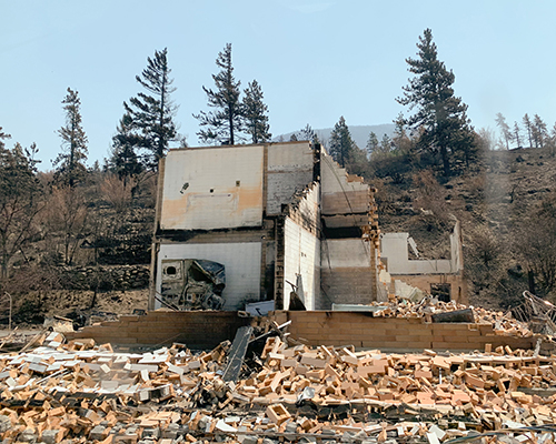 2021 Lytton fire house burned
