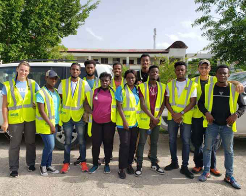 Union College group in Haiti