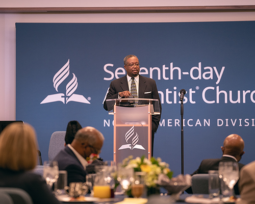 Orlan Johnson at 2022 prayer breakfast