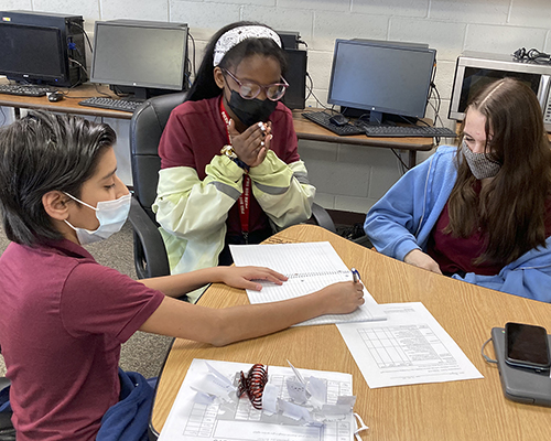 Andrews STEM students
