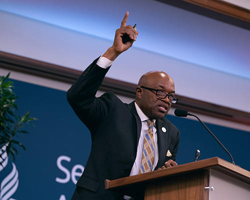 alex bryant, NAD president during YEM 2022 report