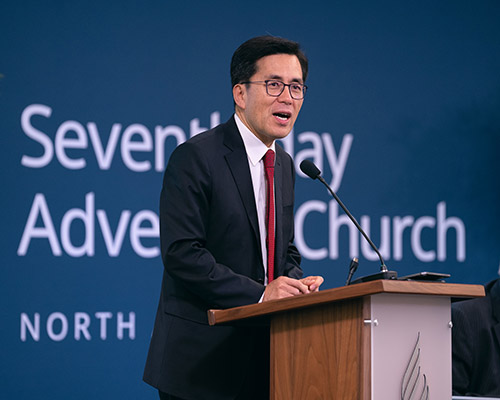 Kyoshin Ahn at NAD Year-End Meeting 2022, secretary's report