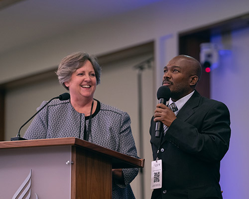 Diane Thurber and Dexter Thomas, YEM 2022 Christian Record Services report 