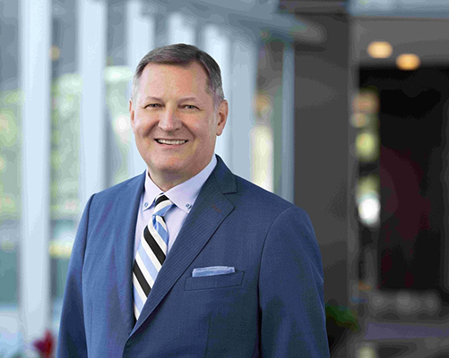 Headshot of Terry Shaw, president/CEO of AdventHealth