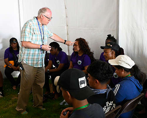 Prayer tent, Rick Remmers
