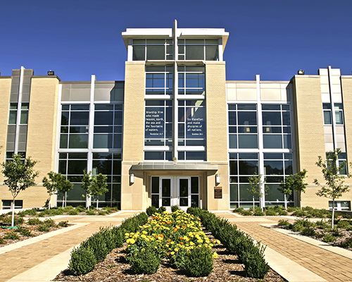 Andrews University seminary building, front view