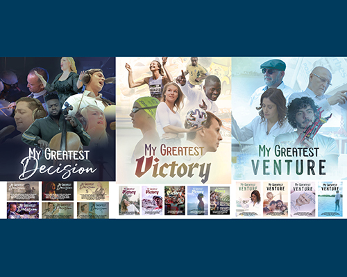 Poster series for the documentary series under the theme "My Greatest Purpose"