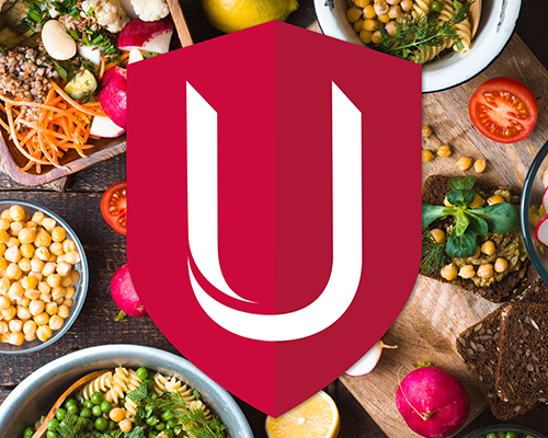 Union logo surrounded by food