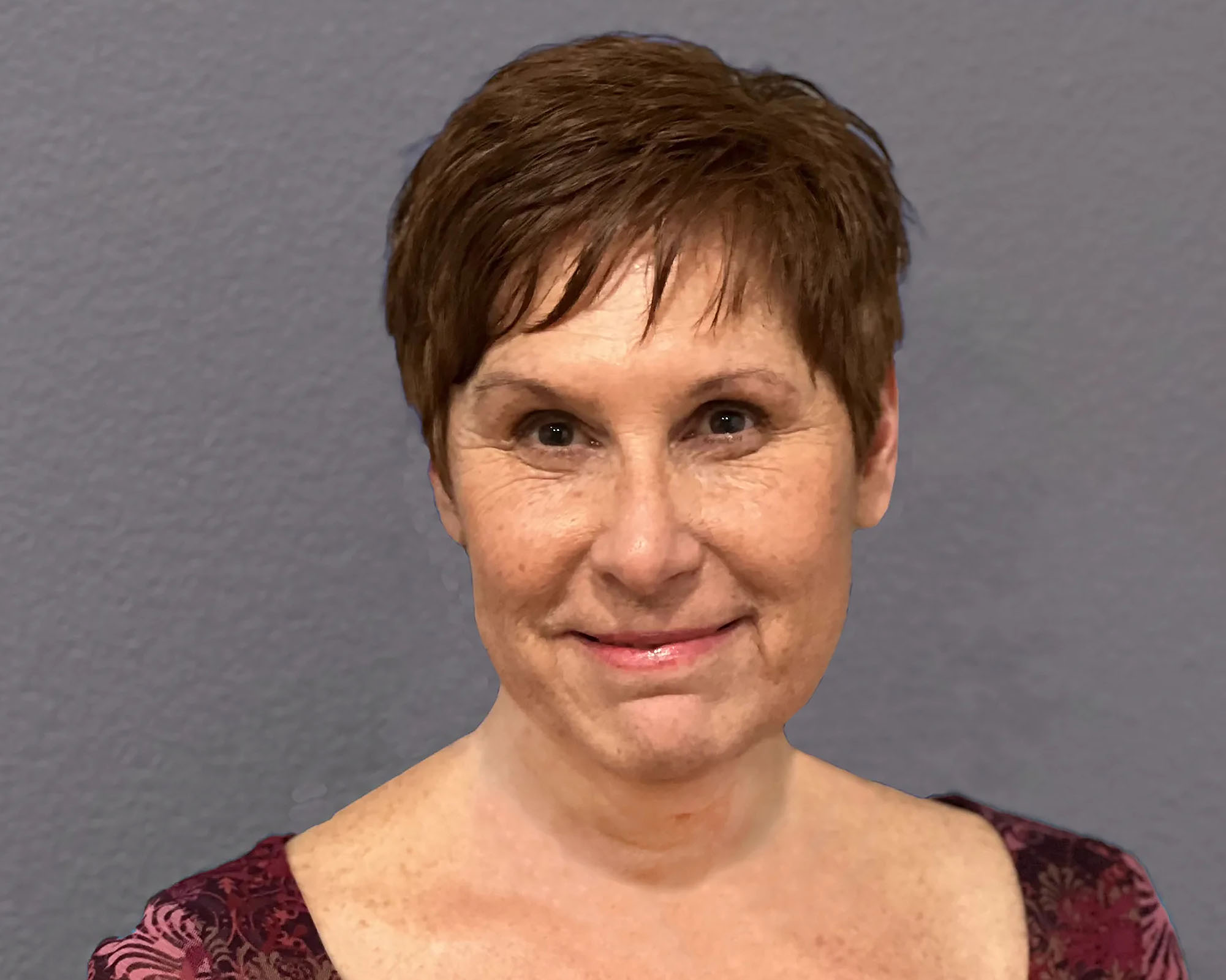 happy person smiling