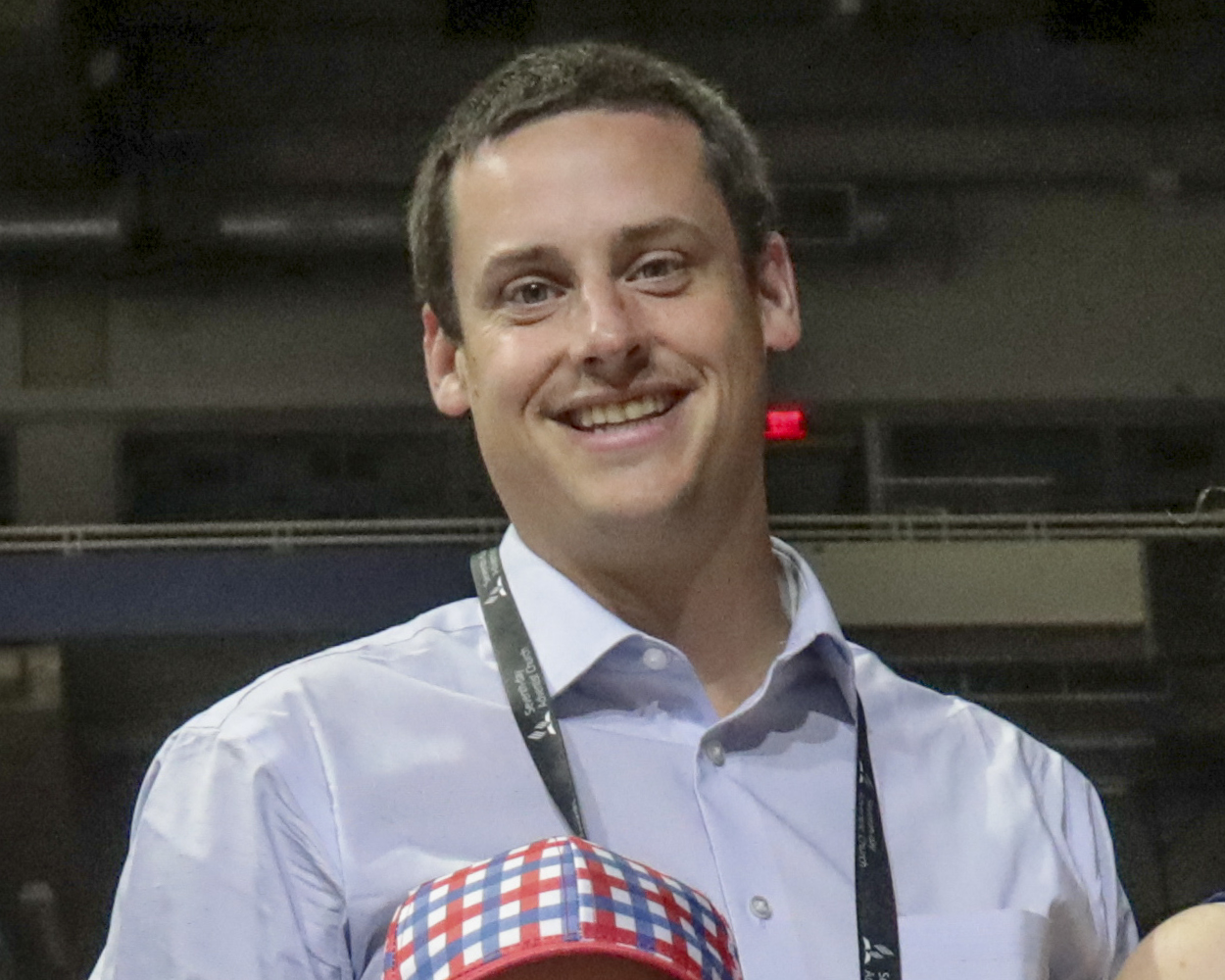 Jeff Fogelquist stands with his family at the GC session. 