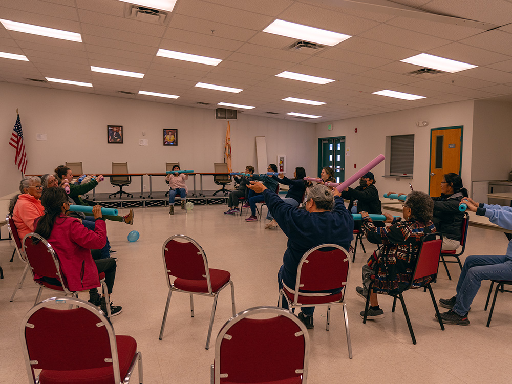 In Fort Defiance, Crystal, and St. Johns, students hosted day programs at local senior centers that brought warmth, creativity, and connection.
