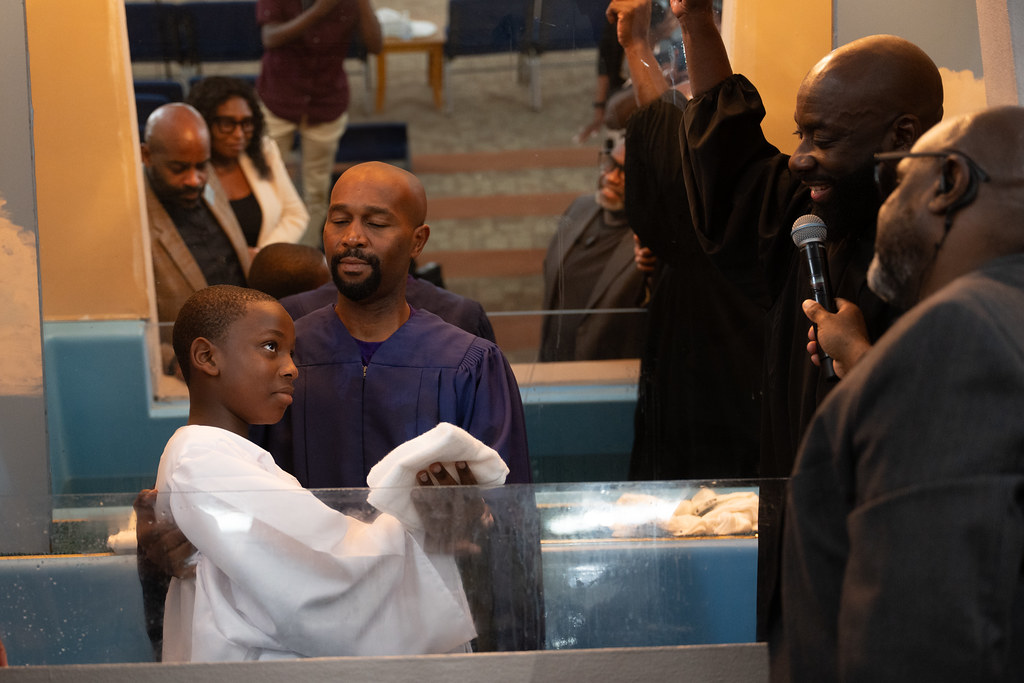 Young man gets Baptized
