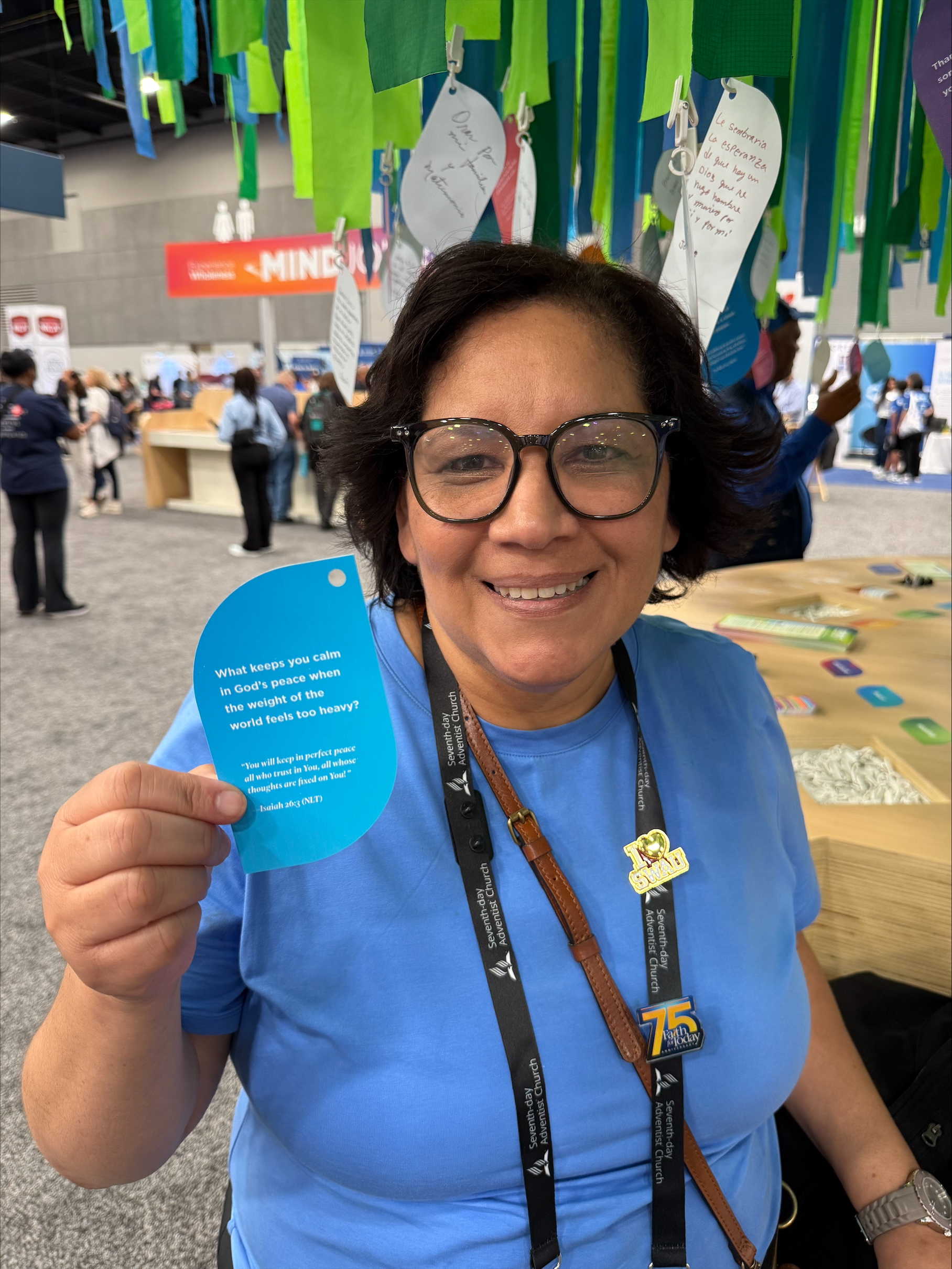 Health care prayer opportunities on paper shaped like leaves