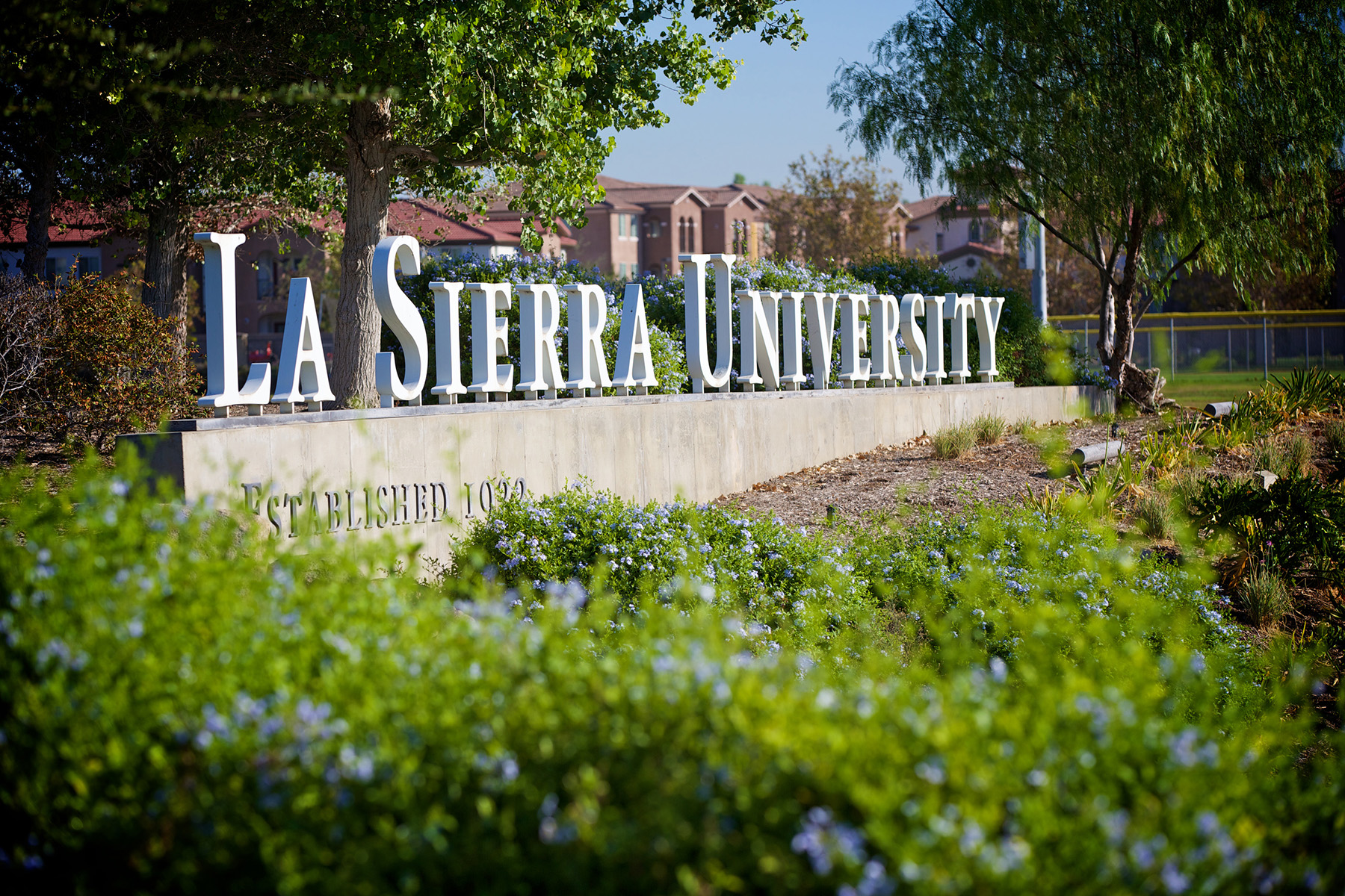 La Sierra University sign outside