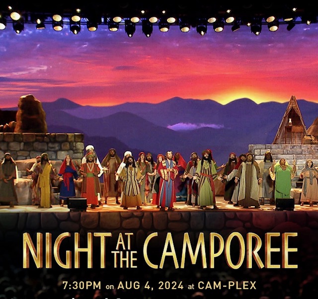 2024 Night at the pathfinder camporee graphic