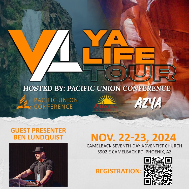 The Young Adult LIFE Tour next arrives November 22-23 in the Pacific Union hosted by the Camelback Seventh-day Adventist Church in Arizona. Plans are being made for tour stops in Canada and North Carolina in 2025. For more information go to&nbsp;youngadultlife.com